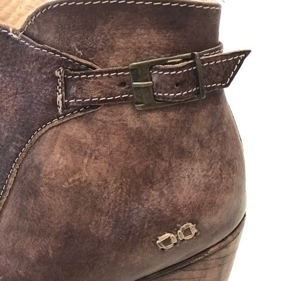 Bed Stu Isla Brown Leather Booties Size 8.5 - Picture 7 of 9